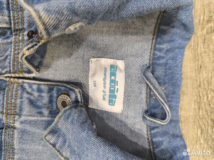 Джинсовая куртка детская 116