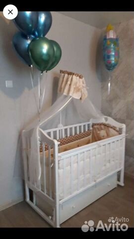 Бортики в кроватку с балдахином