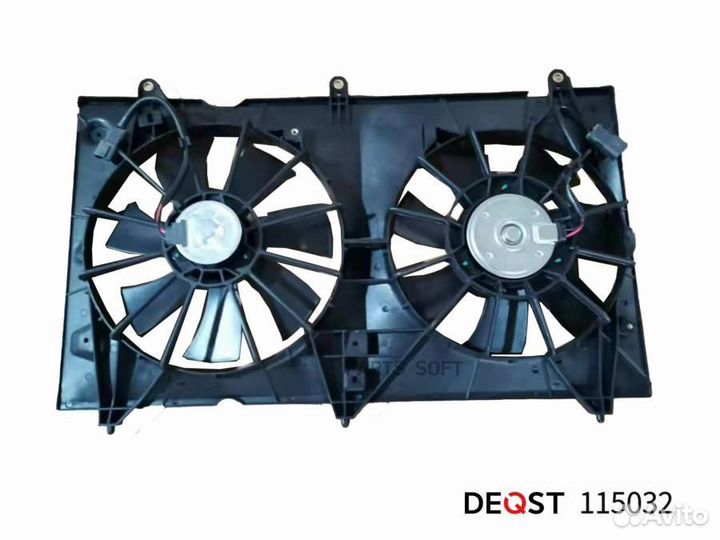 Deqst 115032 Вентилятор радиатора двигателя honda