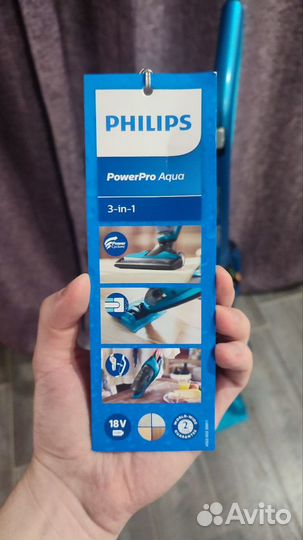 Моющий пылесос Philips PowerPro Aqua на гарантии