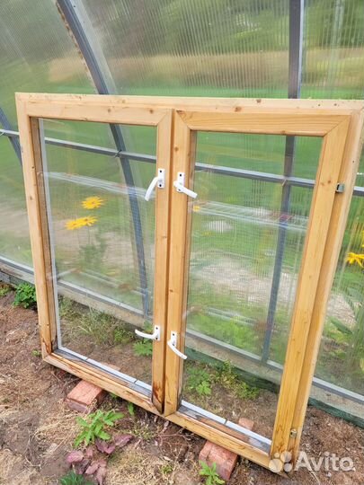Деревянные окна бу 1020 на 1020