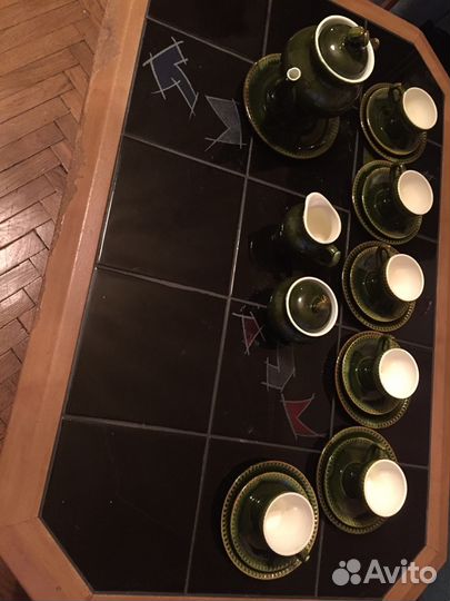 Чайный сервиз 16 предметов. 6 -чайных пар, молочни