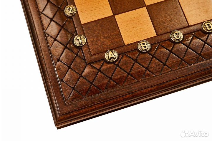 Шахматы и нарды резные Крит 40 х 40 см бук Армения 62840