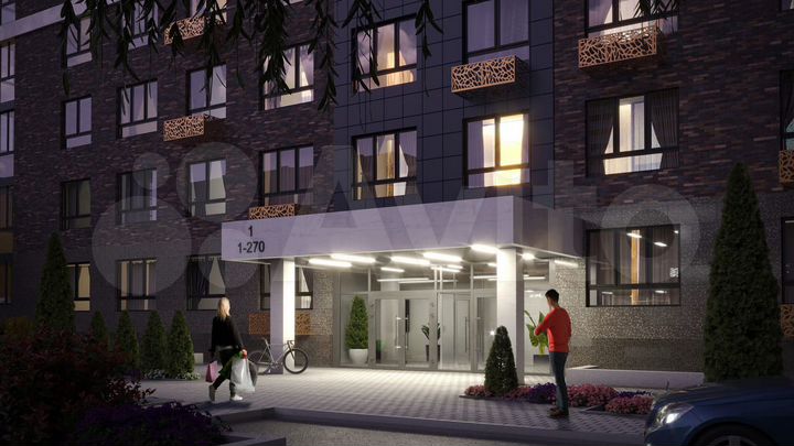 2-к. квартира, 75,3 м², 6/25 эт.