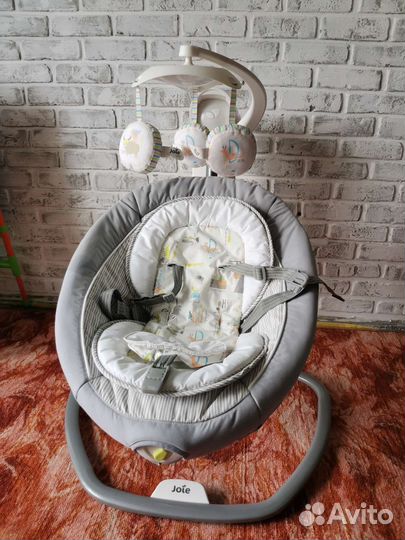 Детские электронные качели шезлонг