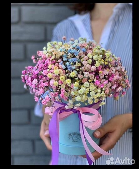 Букеты и композиции из гипсофилы