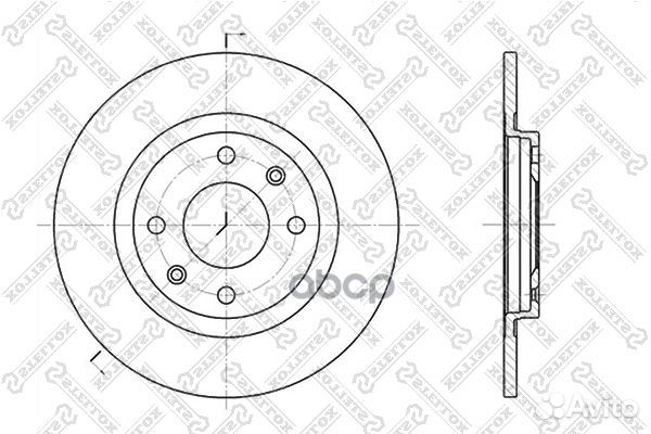 6020-9914-SX диск тормозной передний Citroen B