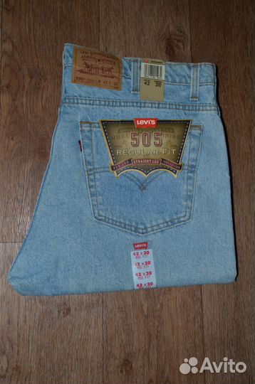 Джинсы Levis 505 W40 L30, Made in USA, 90-е