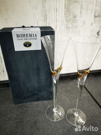 Бокалы для шампанского богемия