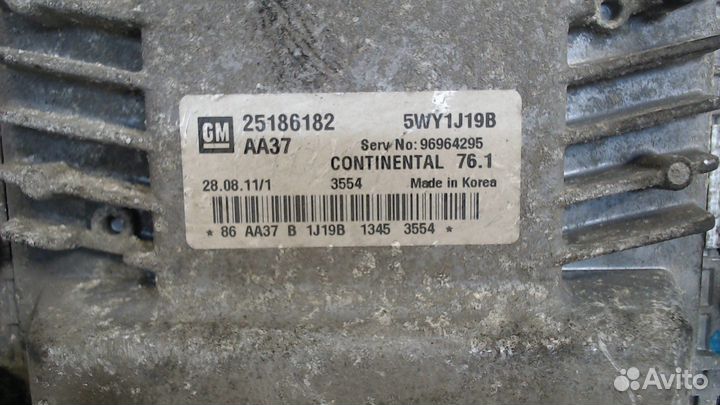 Блок управления двигателем Chevrolet Cruze, 2012