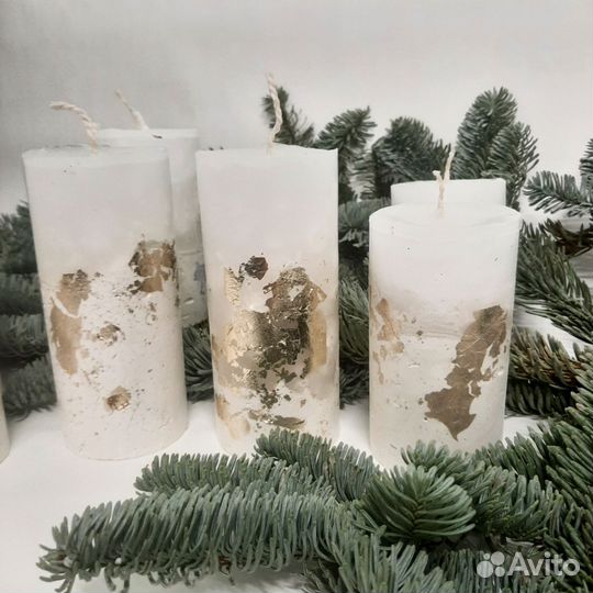 Интерьерные бетонные свечи