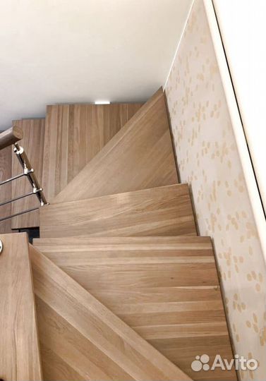 Лестница г-образная на дачу