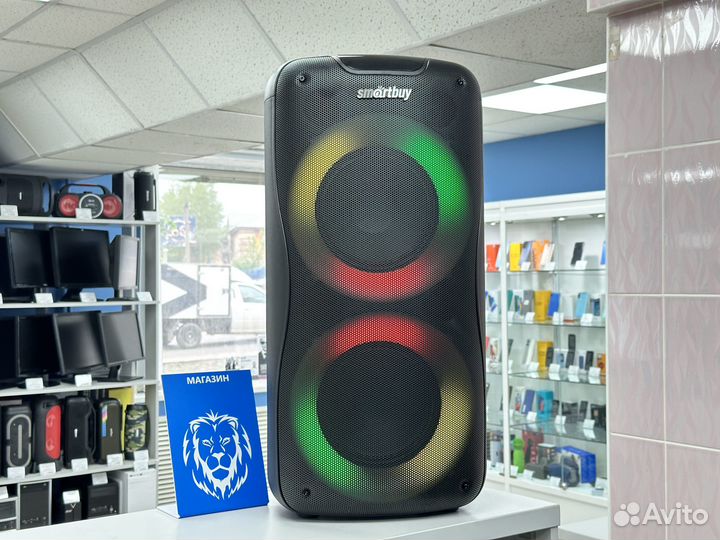 Мощная большая портативная колонка Smartbuy новая