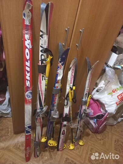 Лыжи детские 1м 110 см и 130 см новые