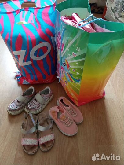 Вещи пакетом для девочки 3-6лет