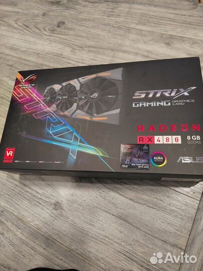 Видеокарта asus strix RX 480 8Gb Gaming