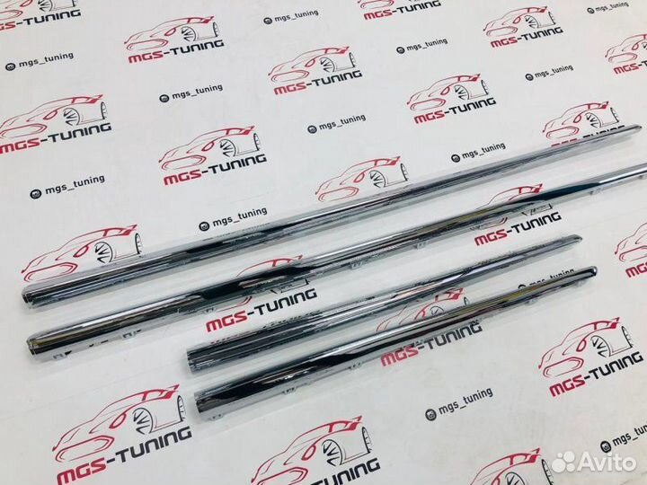 Хром вставки в пороги на W222 S65 AMG