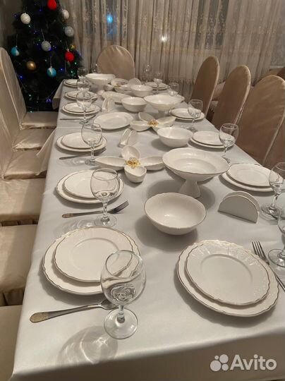 Аренда столов стульев посуды