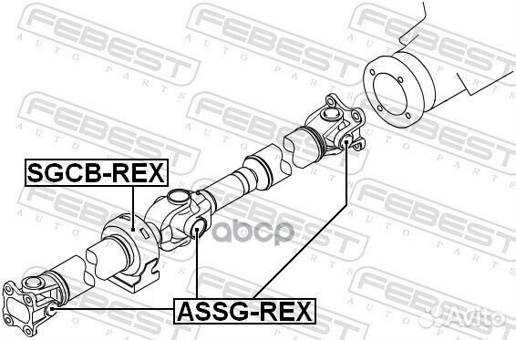 Крестовина карданного вала 27x82 assg-REX Febest