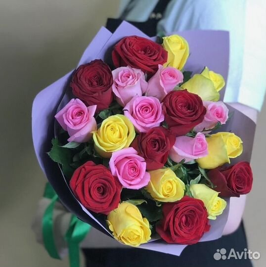 Букет 25 роз Цветы