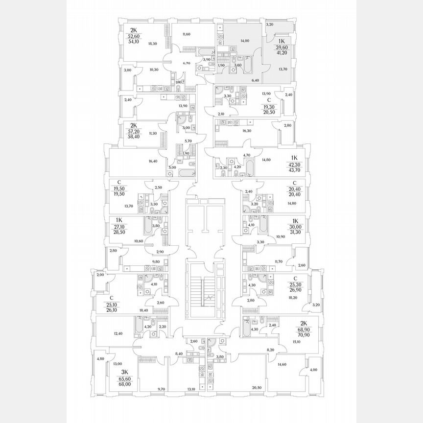 1-к. квартира, 41,2 м², 3/13 эт.