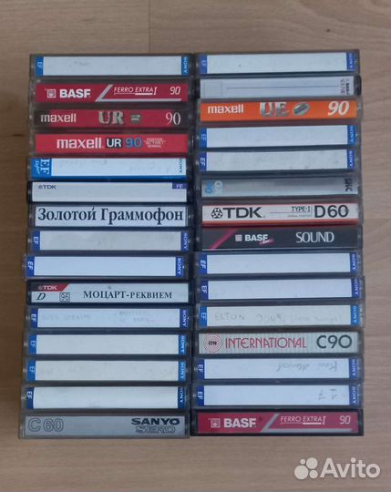 Аудиокассета Sony, TDK, basf, Maxell