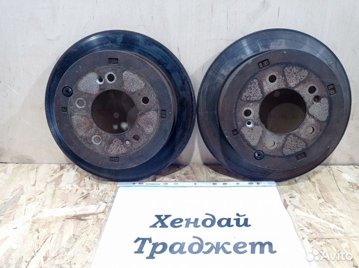 Диск тормозной задний Hyundai Trajet, 2003г
