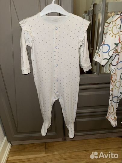 Слипы next 6-9 месяцев 68 74 как новые