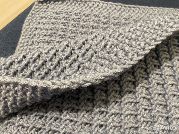 Детский вязаный плед ручной работы