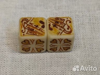 Зарики для нард из бильярдного шара