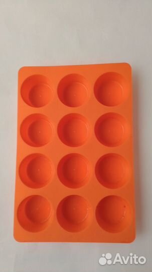 Силиконовая форма для кексов 12 ячеек