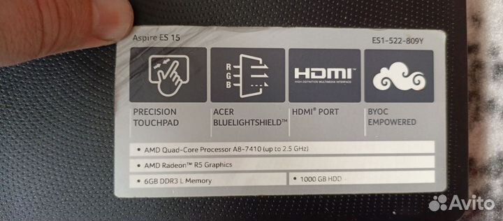 Ноутбук acer