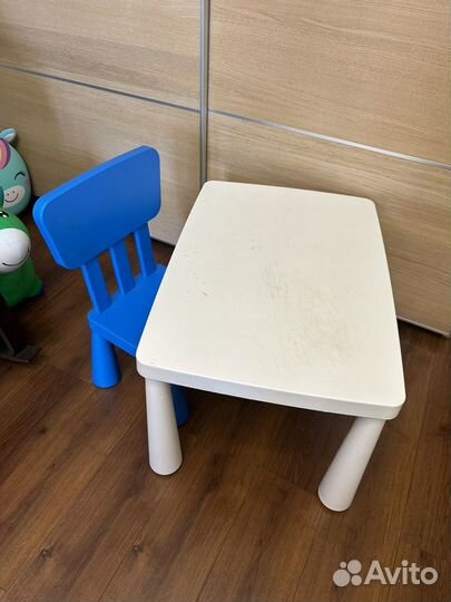 Детский стол и стул IKEA Mammut