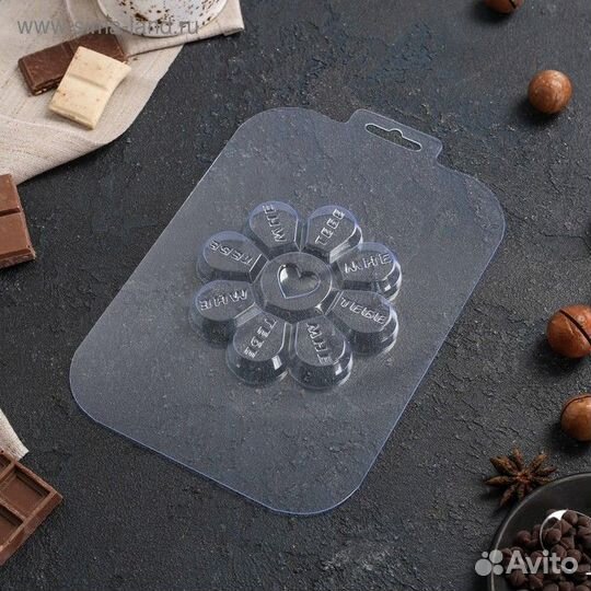 Форма для шоколада и конфет «Любовная Ромашка», цв