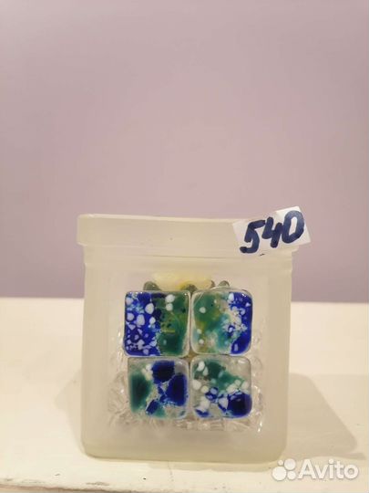 Свеча цветок в стеклянном горшочке