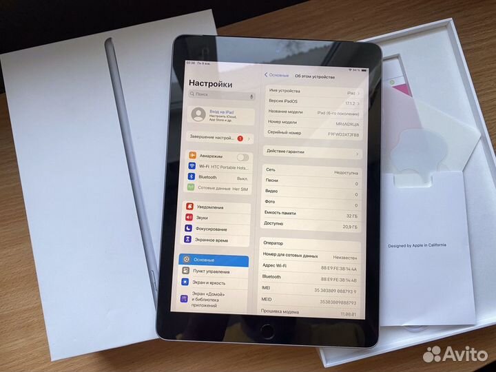 iPad 6 2018 32gb Wi-Fi 4G LTE Сим карта