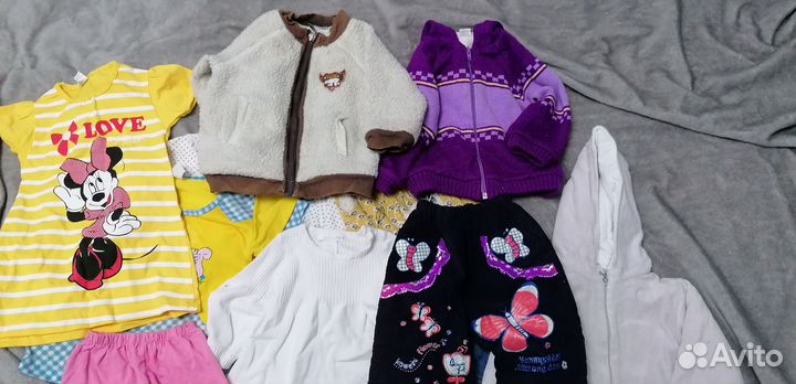 Детские вещи пакетом для девочек 80-96