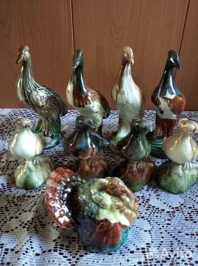 Статуэтки фарфоровые СССР птицы