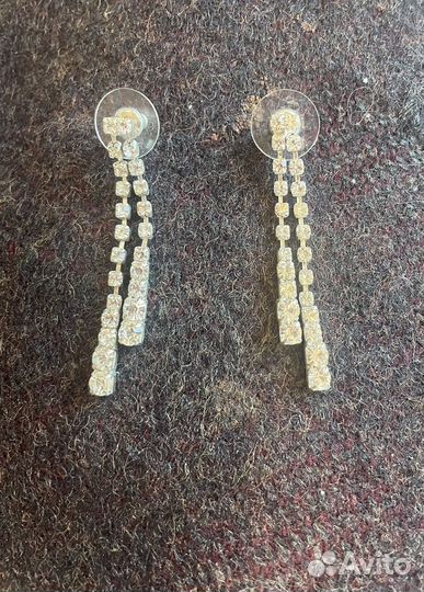 Колье, серьги свадебные, свадебный комплект