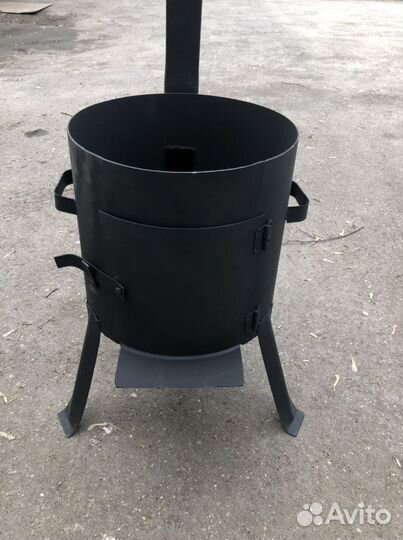Печь для казана 16 литров с трубой