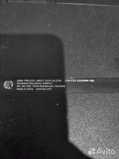 Ноутбук hp tpn c125