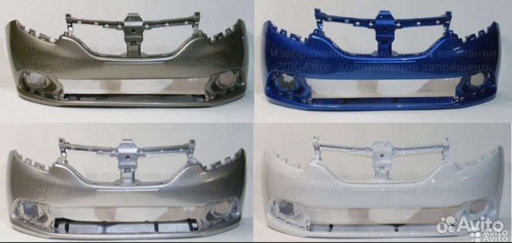 Бампер Renault Logan Sandero c 2014 крашенные пер