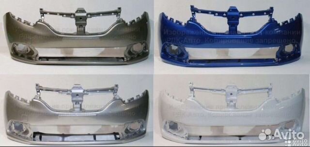 Бампер Renault Logan Sandero c 2014 крашенные пер