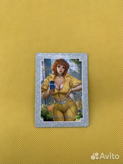 3д карточка коллекционная Эйприл