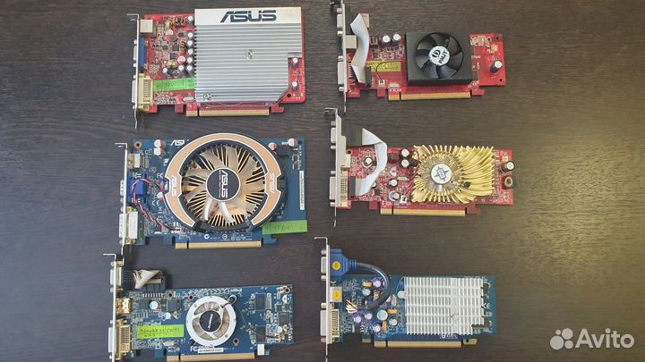 Видеокарты AGP ретро и PCI-E для пк