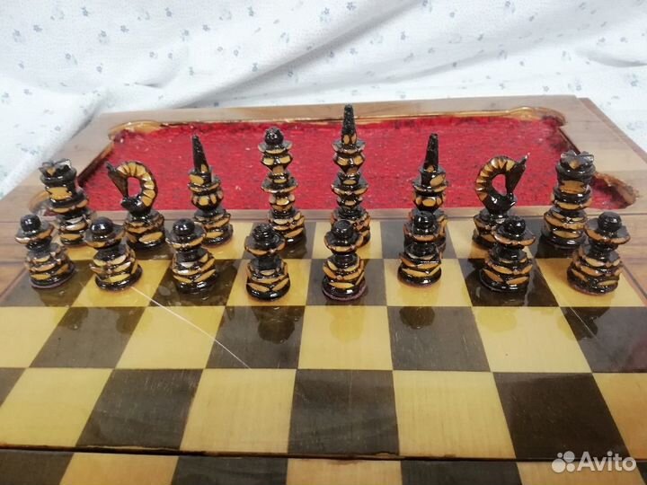 Шахматы СССР ручная работа 60-е г.г