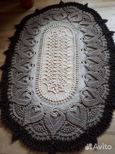 Ковер овальный новый ручной работы
