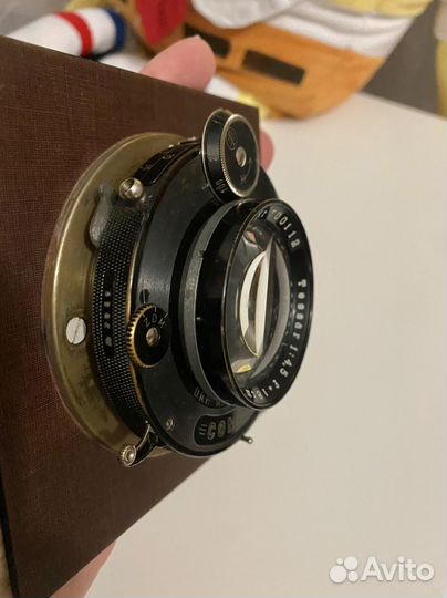 Carl Zeiss Jena Tessar 4,5 18cm в затворе Compur