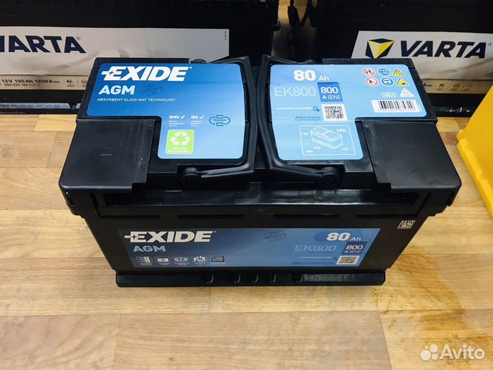 AGM Аккумулятор Exide EK800