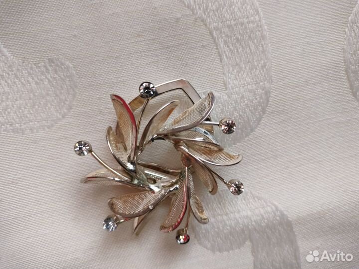 Брошь зажим для платка, шарфа дрес клип